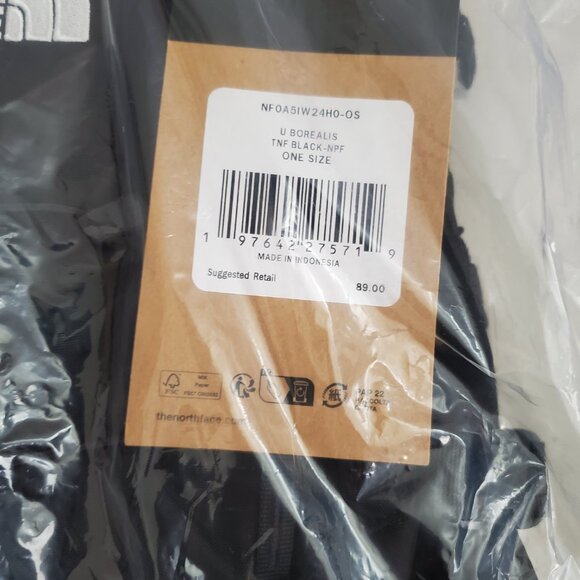 THE NORTH FACE UNISEX BOREALIS BACKPACK TNF BLACK - Picture 8 of 9